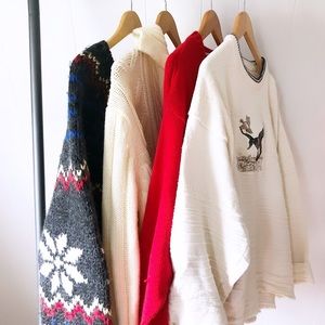 4 piece size large sweater weather box